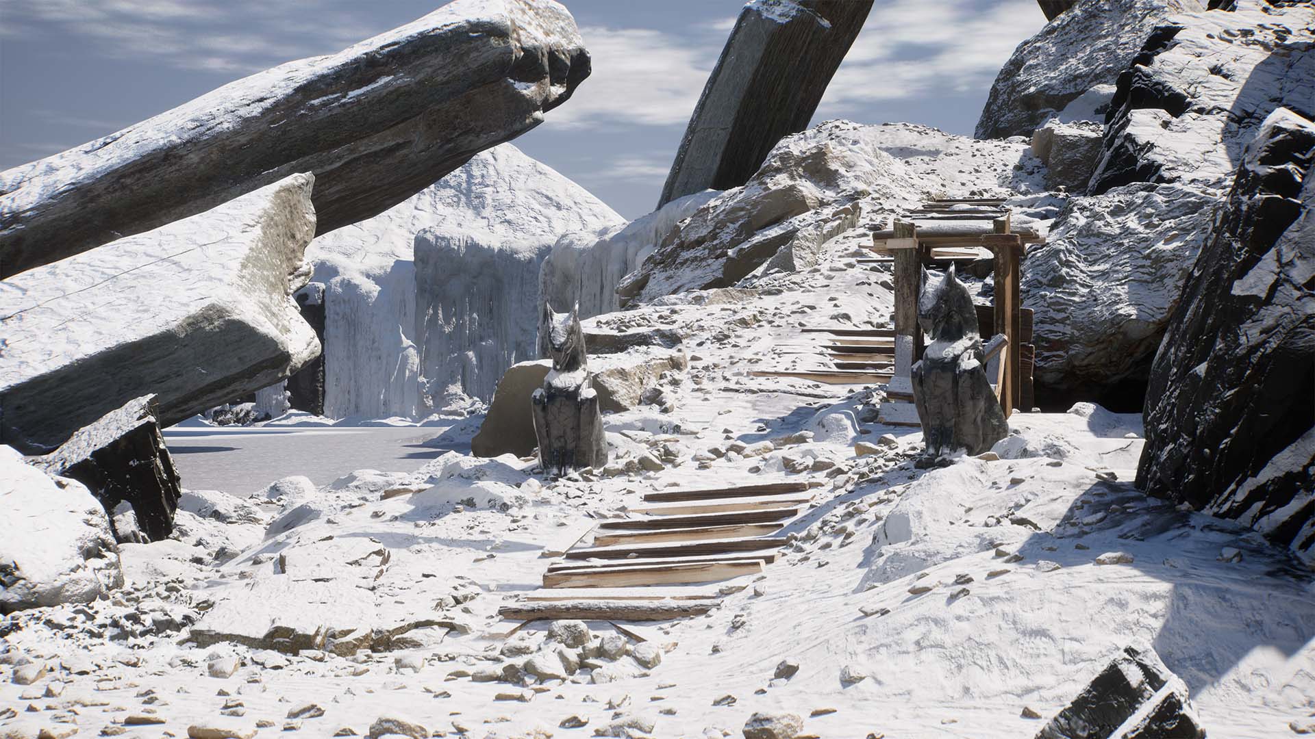 Unreal Engine Snow Project Render