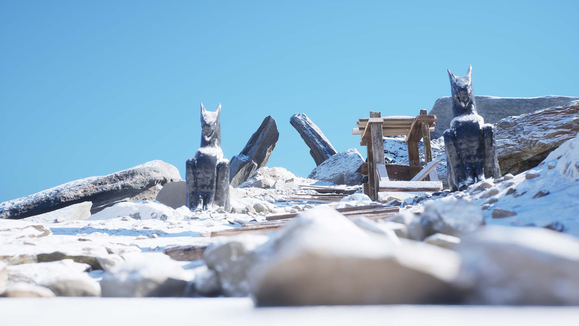 Unreal Engine Snow Project Render