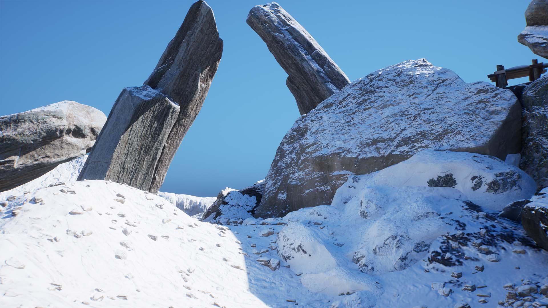 Unreal Engine Snow Project Render