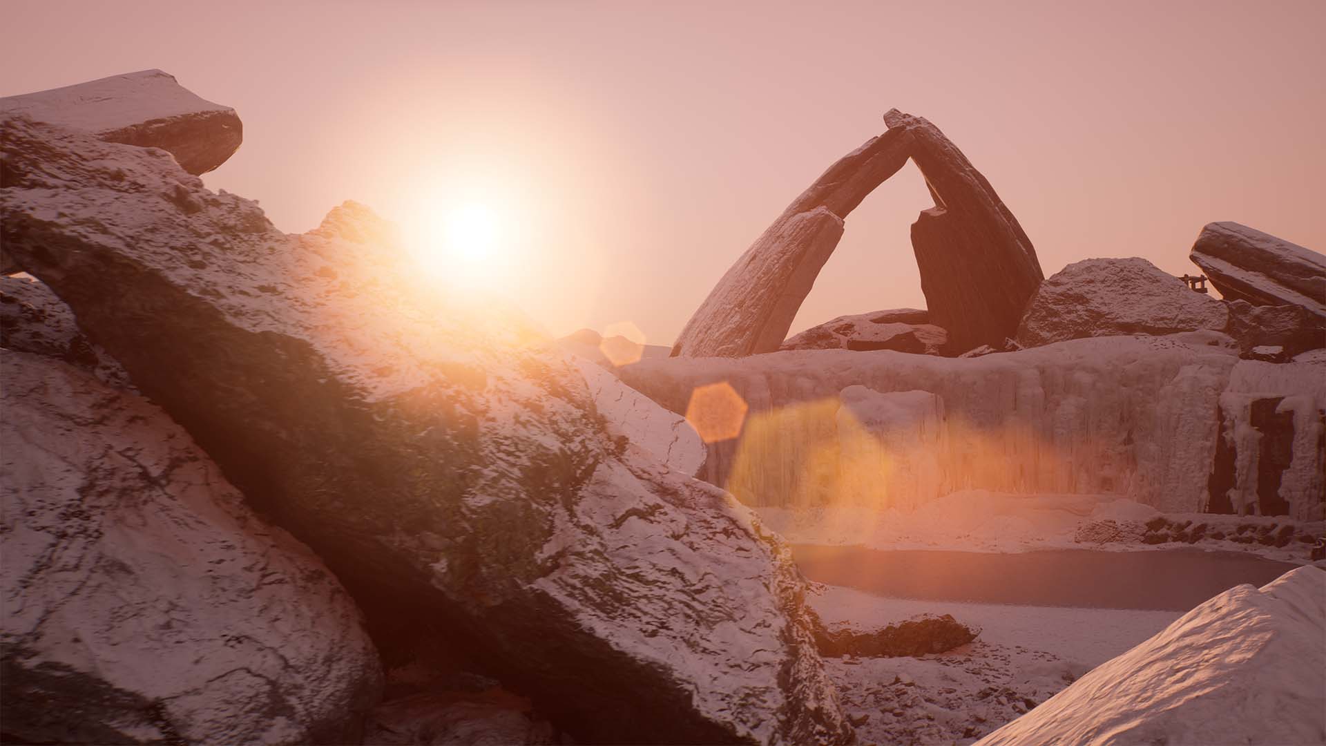 Unreal Engine Snow Project Render