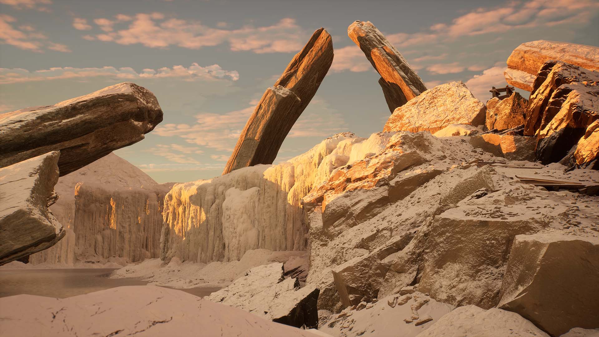 Unreal Engine Snow Project Render